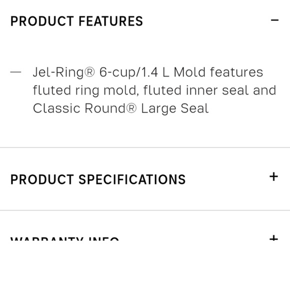 Tupperware Fluted Gel-Ring Mold Versatile 6 cup - Picture 5 of 10